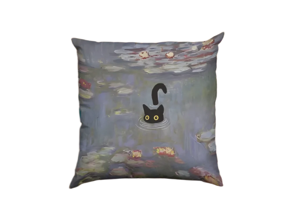Void Cat Pillowcase for black cat lovers