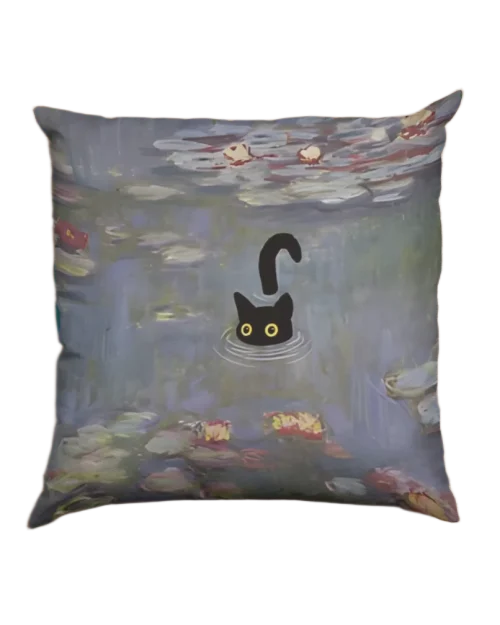 Void Cat Pillowcase for black cat lovers