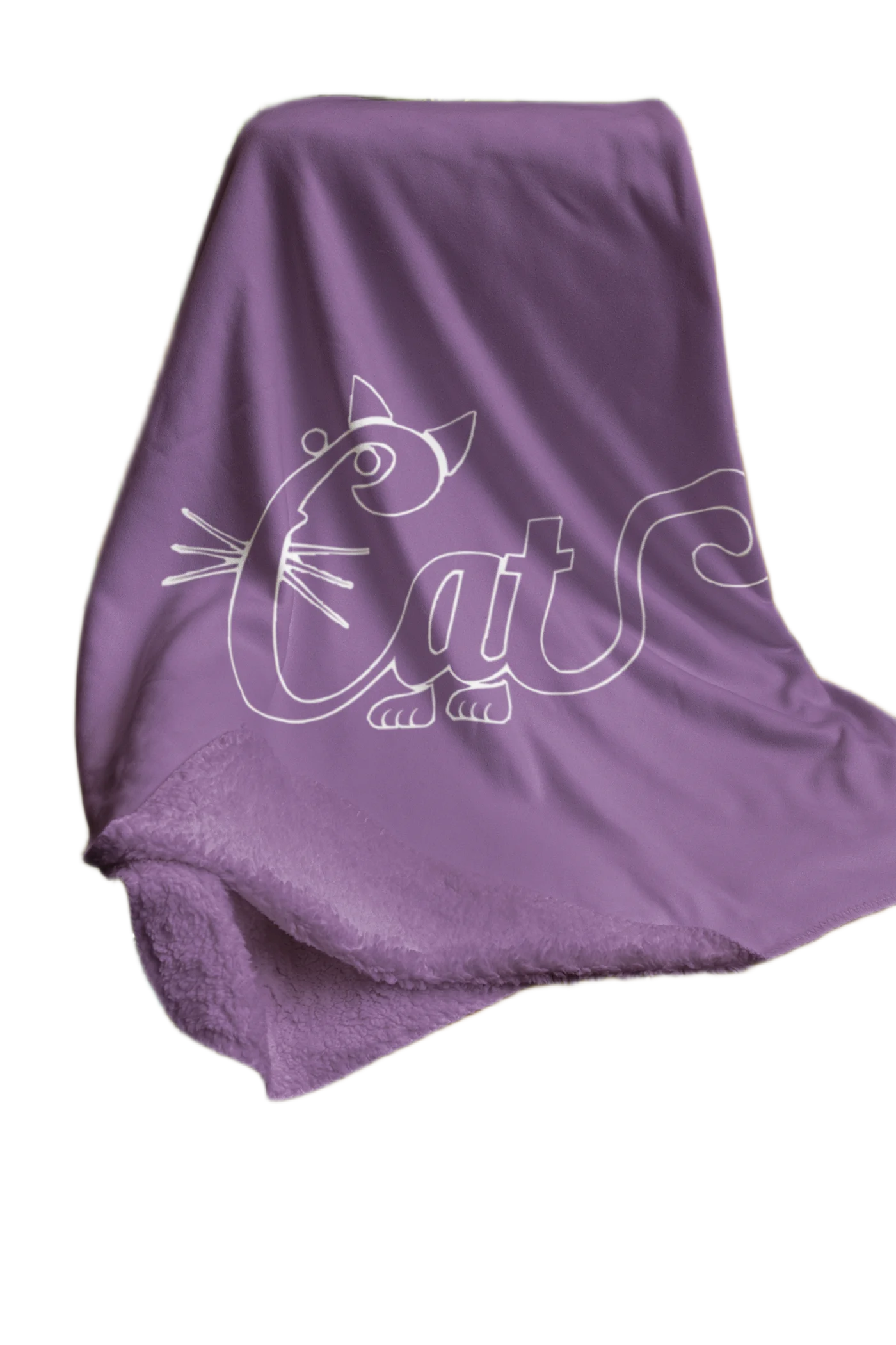 purple flannel blanket for black cat lovers